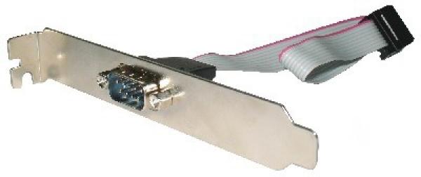Gembird DB9 serial port receptacle on bracket 