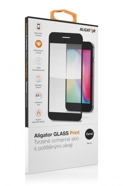Aligator Ochranné tvrdené sklo GLASS PRINT, Samsung A23 (5G), čierna, celoplošné lepenie