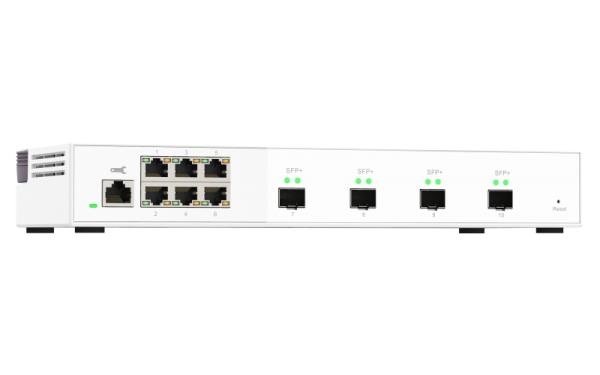 QNAP riadený switch QSW-M2106-4S (6x 2, 5GbE RJ45 a 4x 10GbE SFP+) 
