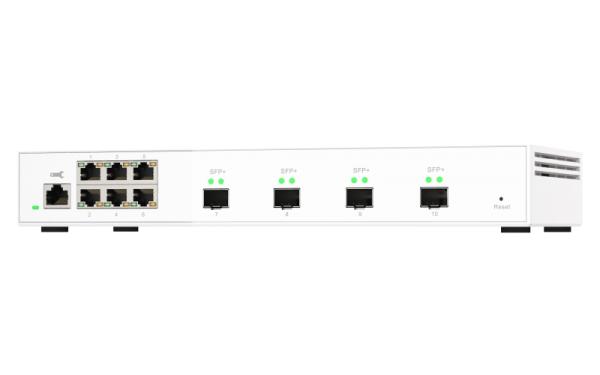 QNAP riadený switch QSW-M2106-4S (6x 2, 5GbE RJ45 a 4x 10GbE SFP+) 