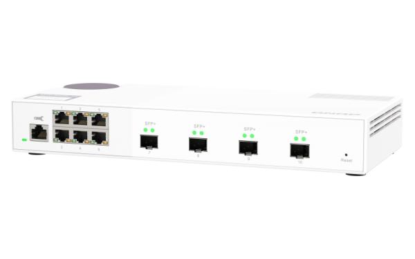 QNAP riadený switch QSW-M2106-4S (6x 2, 5GbE RJ45 a 4x 10GbE SFP+) 