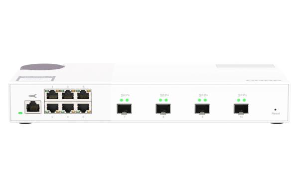 QNAP riadený switch QSW-M2106-4S (6x 2, 5GbE RJ45 a 4x 10GbE SFP+)