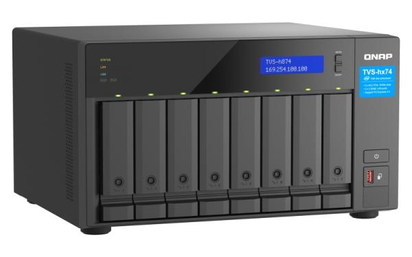 QNAP TVS-h874-i5-32G (6core 4, 4GHz, ZFS, 32GB RAM, 8x SATA, 2x M.2 NVMe, 2x PCIe, 2x 2, 5GbE, HDMI) 