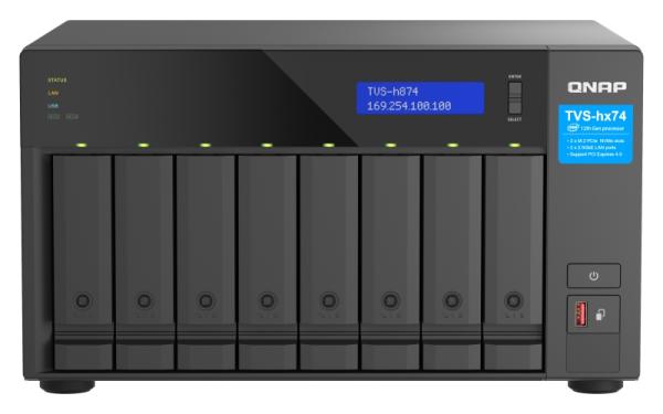 QNAP TVS-h874-i5-32G (6core 4, 4GHz, ZFS, 32GB RAM, 8x SATA, 2x M.2 NVMe, 2x PCIe, 2x 2, 5GbE, HDMI)