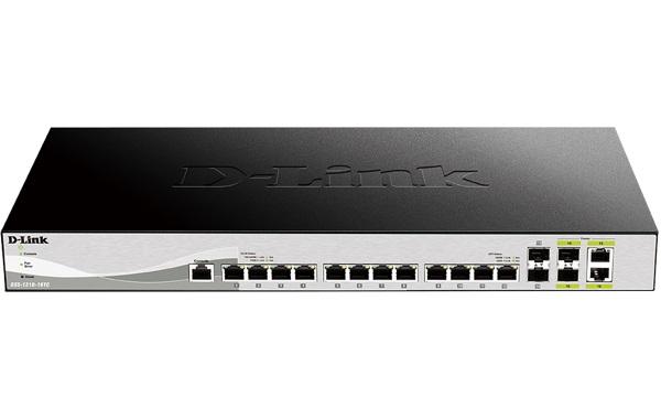 D-Link DXS-1210-16TC Smart Managed Switch, 12x 10G, 2x SFP+ & 2x Combo 10GBase-T/ SFP+ ports
