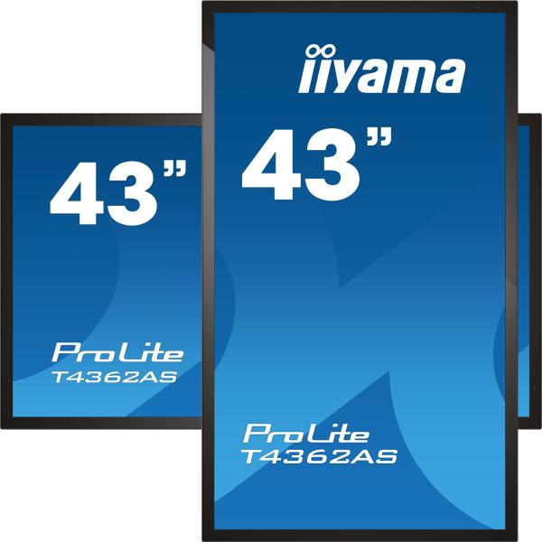 43" iiyama T4362AS-B1:IPS, 4K UHD, Android, 24/ 7 