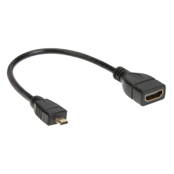 PromiumCord Flexi adaptér HDMI Typ A samica - micro HDMI Typ D samec pre ohybné zapojenie 