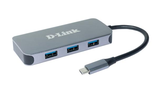 D-Link 6-in-1 USB-C Hub with HDMI/ Gigbait Ethernet/ Power Delivery