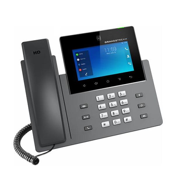 Grandstream GXV3450 SIP video telefón, 5" IPS bar.dot.displ., 16 SIP účty, Android11, WiFi, BT, PoE+ 