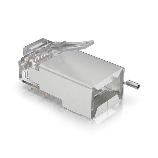 Ubiquiti UISP-Connector-SHD - STP RJ45 konektor, Cat5, 8p8c, drôt, pozlátený, AWG24 (100ks) 