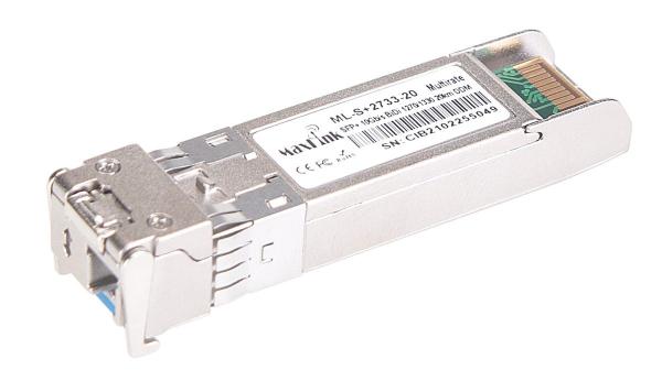 MaxLink 10G SFP+ optický modul, WDM(BiDi), SM, Tx 1270/ Rx1330nm, 20km, 1x LC konektor, DDM