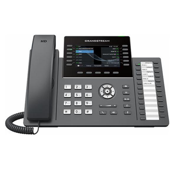 Grandstream GRP2636 SIP telefón, 4.3" TFT bar. displej, 6SIP účtov, 24 pr. hr., 2x1Gb, WiFi, BT 