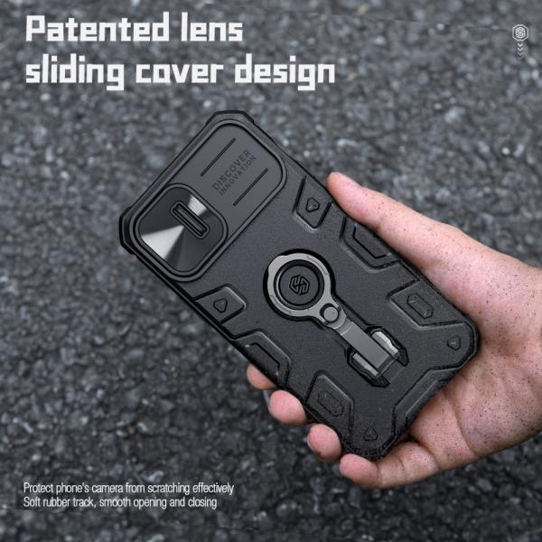 Nillkin CamShield Armor PRE Magnetic Zadný Kryt pre Apple iPhone 14 Plus Black 