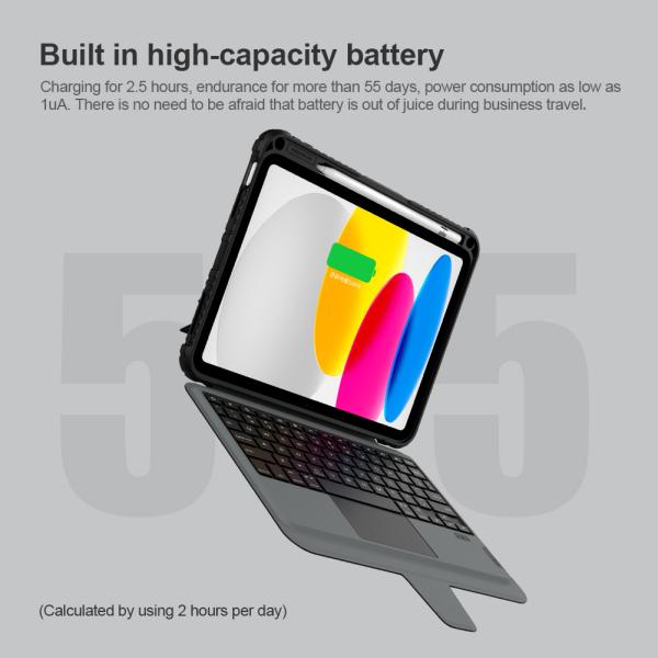 Nillkin Bumper Combo Keyboard Case pre iPad 10.9 2022 Black 