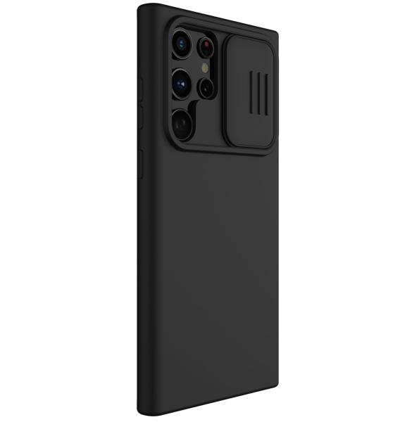 Nillkin CamShield Silky Silikonový Kryt pro Samsung Galaxy S23 Ultra Elegant Black 