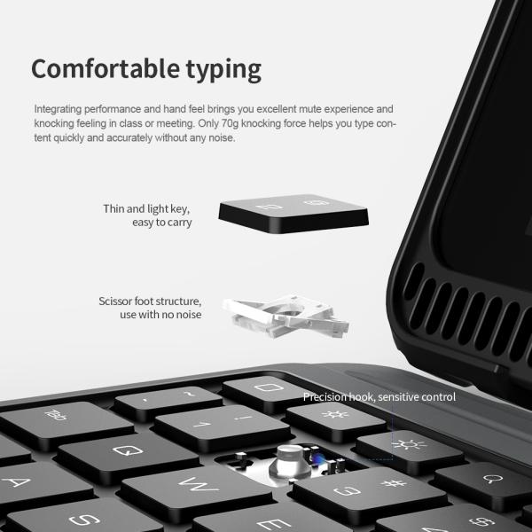 Nillkin Bumper Combo Keyboard Case pre iPad 10.2 2019/ 2020/ 2021 Black 
