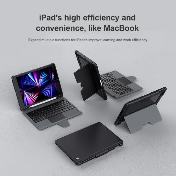 Nillkin Bumper Combo Keyboard Case pre iPad 10.2 2019/ 2020/ 2021 Black 
