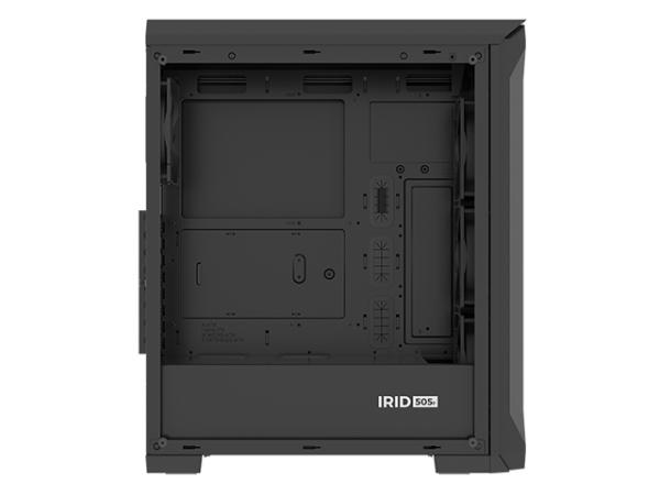 Počítačová skriňa Genesis IRID 505F/ Midi Tower/ Transpar./ Čierna 