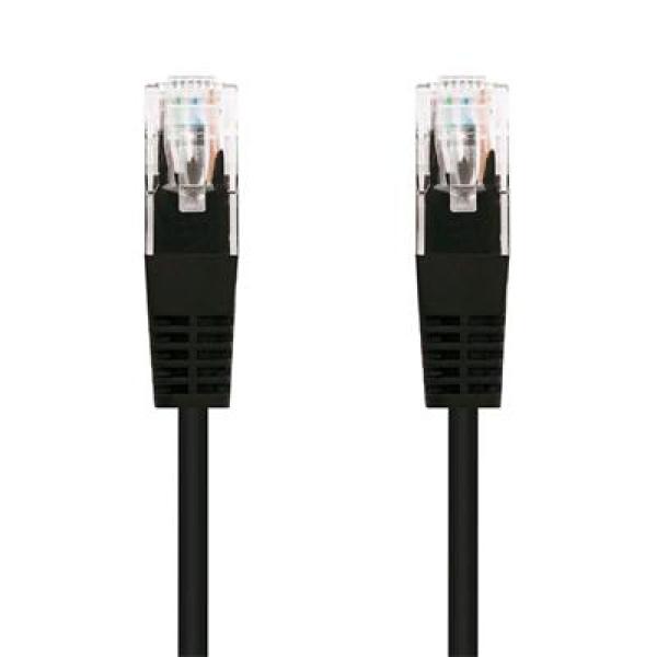 Kabel C-TECH patchcord Cat5e, UTP, černý, 0, 5m