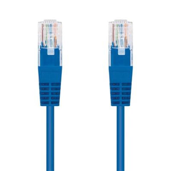 Kabel C-TECH patchcord Cat5e, UTP, modrý, 0, 25m