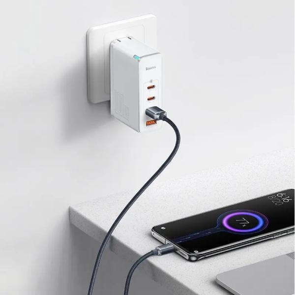 Baseus CAJY000401 Crystal Shine Series Dátový Kábel USB - USB-C 100W 1, 2m Black 