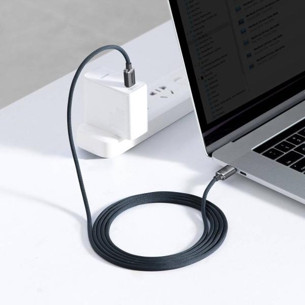 Baseus CAJY000701 Crystal Shine Series Dátový Kábel USB-C - USB-C 100W 2m Black 
