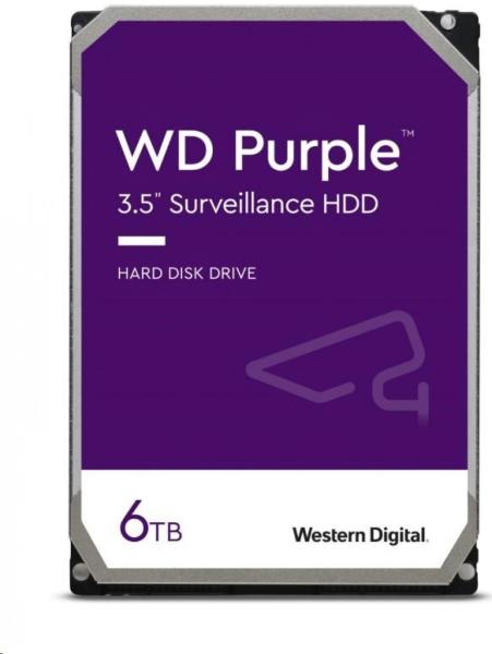WD Purple/ 6TB/ HDD/ 3.5"/ SATA/ 5400 RPM/ 3R