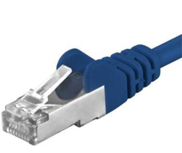 Premiumcord Patch kábel CAT6a S-FTP, RJ45-RJ45, AWG 26/ 7 2m, modrá