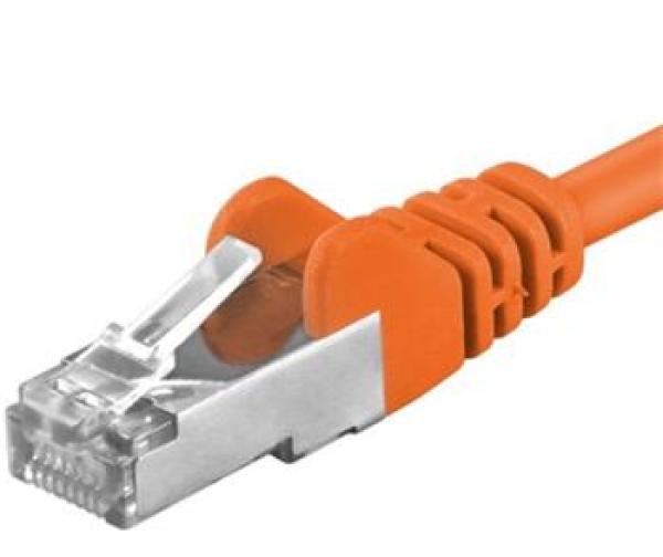 Premiumcord Patch kabel CAT6a S-FTP, RJ45-RJ45, AWG 26/ 7 2m, oranžová