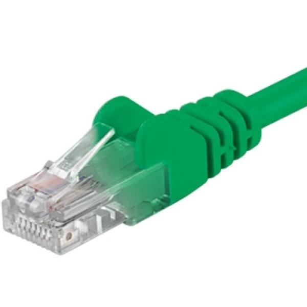 Patch kábel UTP RJ45-RJ45 level CAT6, 0.5m, zelená