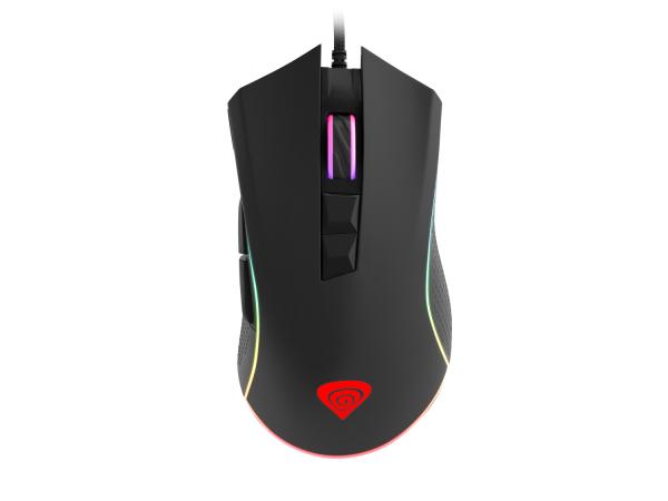 Genesis herná otpická myš KRYPTON 770/ RGB/ Herná/ Optická/ Pre pravákov/ 6 000 DPI/ Drôtová USB/ Čierna