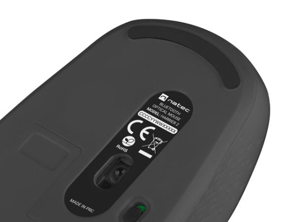 Natec optická myš HARRIER 2/ 1600 DPI/ Kancelárska/ Optická/ 1 600 DPI/ Bezdrôtová Bluetooth/ Čierna 