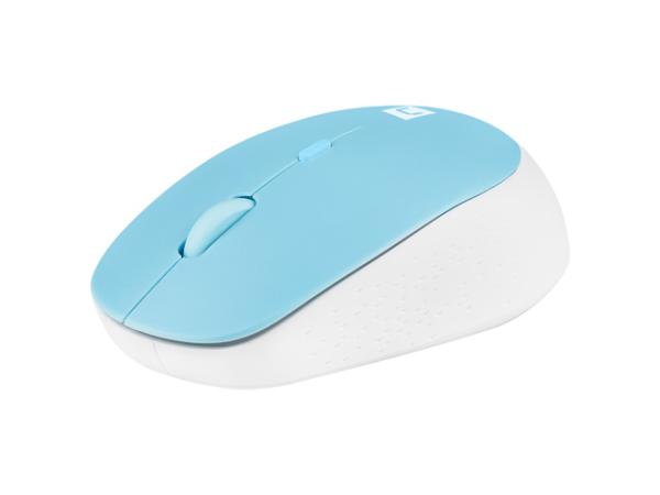 Natec optická myš HARRIER 2/ 1600 DPI/ Kancelářská/ Optická/ Bezdrátová Bluetooth/ Světle modrá 