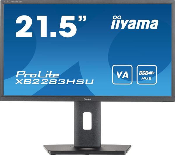 iiyama ProLite/ XB2283HSU-B1/ 21, 5"/ VA/ FHD/ 75Hz/ 1ms/ Black/ 3R