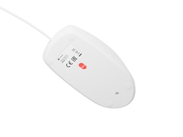 Natec optická myš RUFF 2/ 1 000 DPI/ Kancelárska/ Optická/ 1 000 DPI/ Drôtová USB/ Biela 