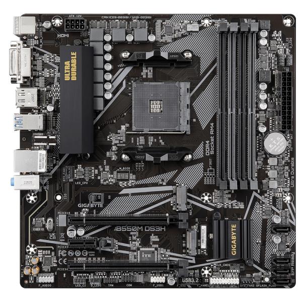 GIGABYTE B550M DS3H AC/ AM4/ mATX 