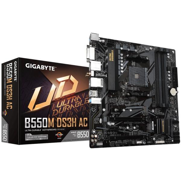 GIGABYTE B550M DS3H AC/ AM4/ mATX 