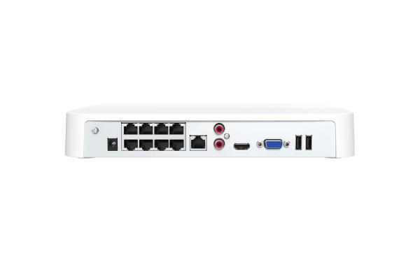 Tenda K8P-4TR - PoE kamerový set 4MPx, 8CH NVR + 8x IP kamera 4MPx IP67, zvuk, web. rozhraní, CZ app 