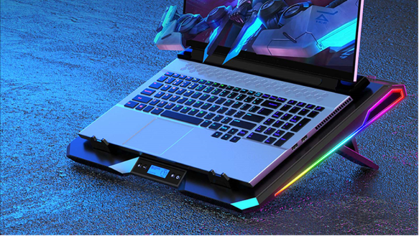 EVOLVEO Ania 10 RGB, nastaviteľný podstavec pre notebook 