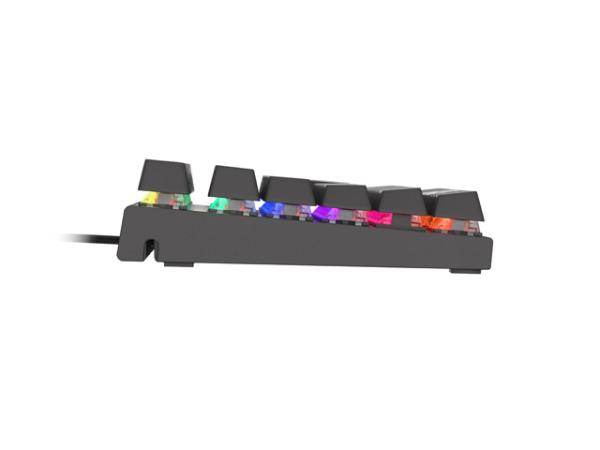 Genesis herná mechanická klávesnica THOR 303/ TKL/ RGB/ Outemu Red/ Drôtová USB/ CZ- SK layout/ Čierna 