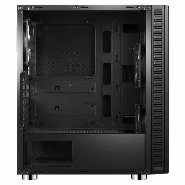 EVOLVEO Silens S1/ Midi Tower/ Transpar./ Čierna 