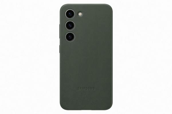 Samsung Kožený zadný kryt pre Samsung Galaxy S23 Green
