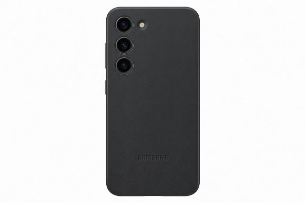 Samsung kožený zadní kryt pro Samsung Galaxy S23 Black