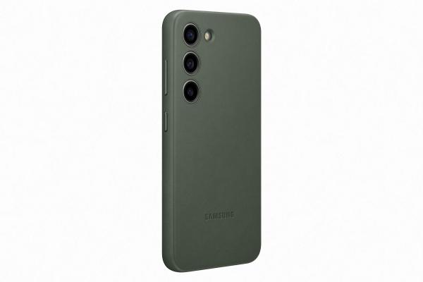 Samsung Kožený zadný kryt pre Samsung Galaxy S23+ Green 
