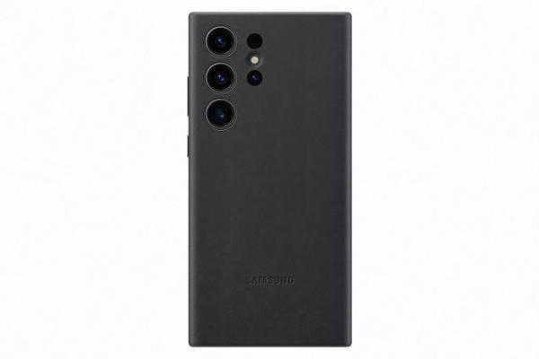 Samsung Kožený zadní kryt pro Samsung Galaxy S23 Ultra Black