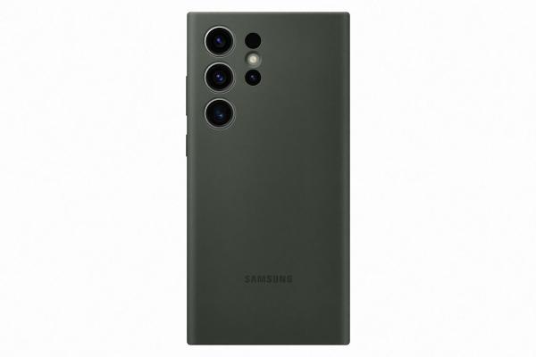 Samsung Silikonový zadní kryt pro Samsung Galaxy S23 Ultra Khaki