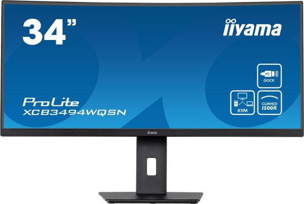 iiyama ProLite/ XCB3494WQSN-B5/ 34"/ VA/ 3440x1440/ 120Hz/ 0, 4ms/ Black/ 3R