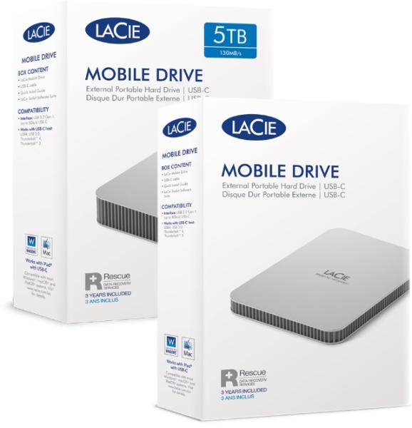 LaCie Mobile/ 5TB/ HDD/ Externí/ 2.5"/ SATA/ Šedá/ 3R 