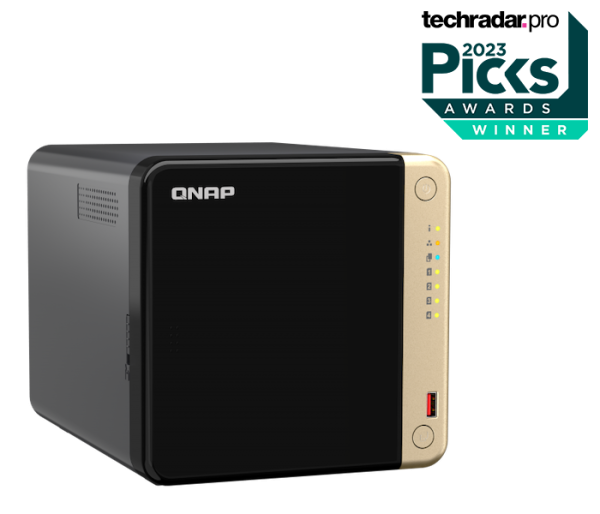 QNAP TS-464-8G (4core 2, 9GHz, 8GB RAM, 4xSATA, 2x M.2 NVMe slot, 1xPCIe, 1xHDMI 4K, 2x2, 5GbE, 4xUSB) 