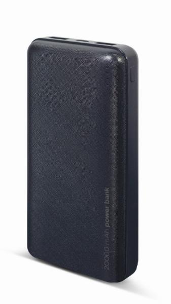 GEMBIRD powerbanka 20 000 mAh čierna 
